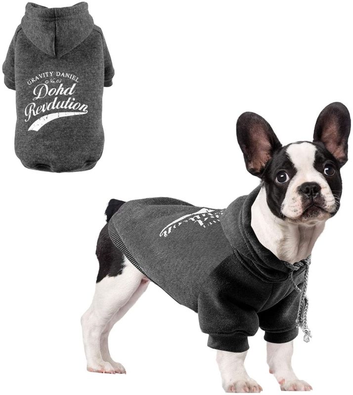 Photo 1 of Dog Hoodie Sports Clothes with Legs Patterns Printed Apparel Puppy Cat Hoodies Coat for Winter Warm Hooded Pet Clothes for Medium dog