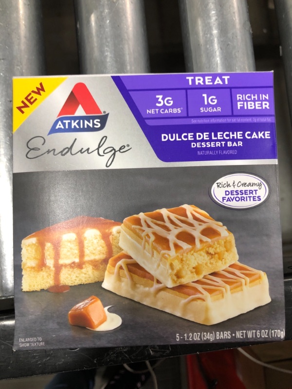 Photo 2 of Atkins Endulge Treat Dessert Bar Dulce De Leche Cake, 5 Count