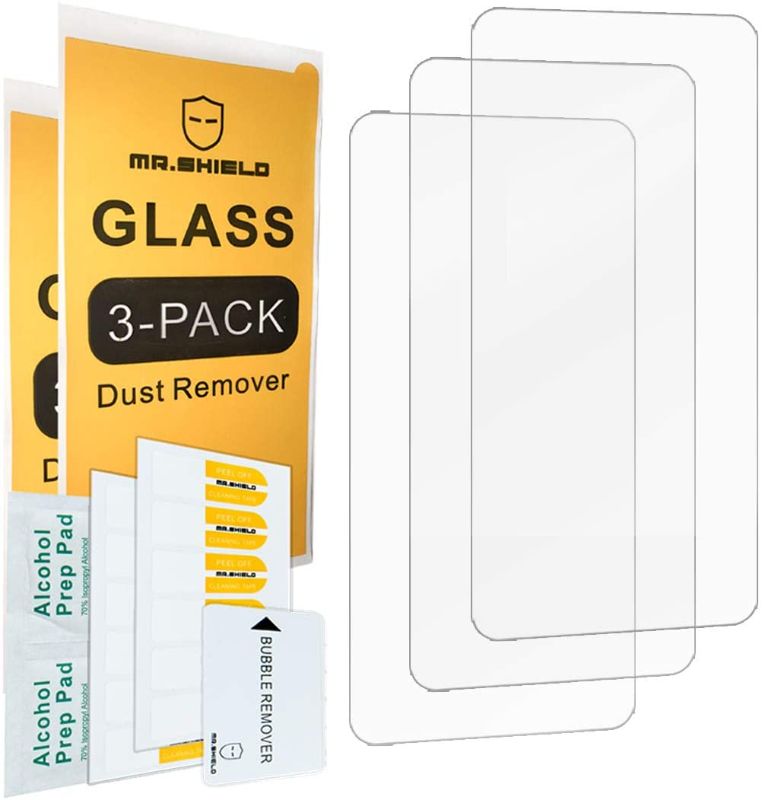Photo 1 of [3-Pack]-Mr.Shield Designed For Motorola (MOTO Edge S) [Tempered Glass] [Japan Glass with 9H Hardness] Screen Protector with Lifetime Replacement
