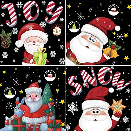 Photo 2 of 4 Pack Christmas Diamond Painting Kits for Adults, Santa Claus Full Drill Diamond Art Kits Crafts 5D Diamond Painting Crystal Rhinestone for Snow Joy Christmas Wall Decor 12x12 Inch
