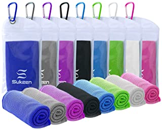 Photo 1 of [8 Pack] Cooling Towel (40"x12"),Ice Towel,Soft Breathable Chilly Towel,Microfiber Towel for Yoga,Sport,Running,Gym,Workout,Camping,Fitness,Workout & More Activities
