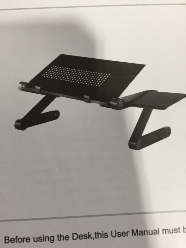 Photo 1 of Multifunctional Laptop Desk, Black