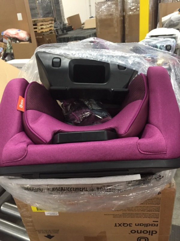 Photo 3 of Diono Radian 3QXT 4-in-1 Rear and Forward Facing Convertible Car Seat, Safe Plus Engineering, 4 Stage Infant Protection, 10 Years 1 Car Seat, Slim Fit 3 Across, Purple Plum
