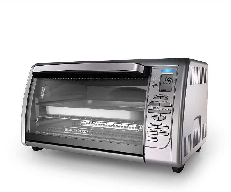 Photo 1 of BLACK+DECKER 02648008504 Countertop Convection Toaster Oven, Silver, CTO6335S
