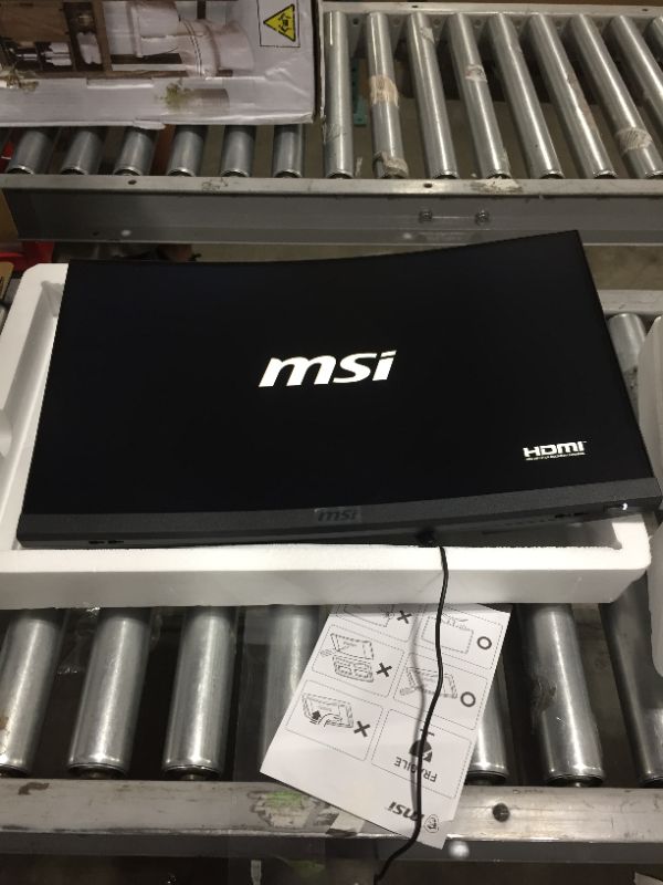 Photo 2 of MSI 24" FHD 1500R Curvature Non-Glare Super Narrow Bezel 1ms 1920 x 1080 144Hz Refresh Rate Tilt Adjustment FreeSync Curved Gaming Monitor (Optix G24C4), Black
