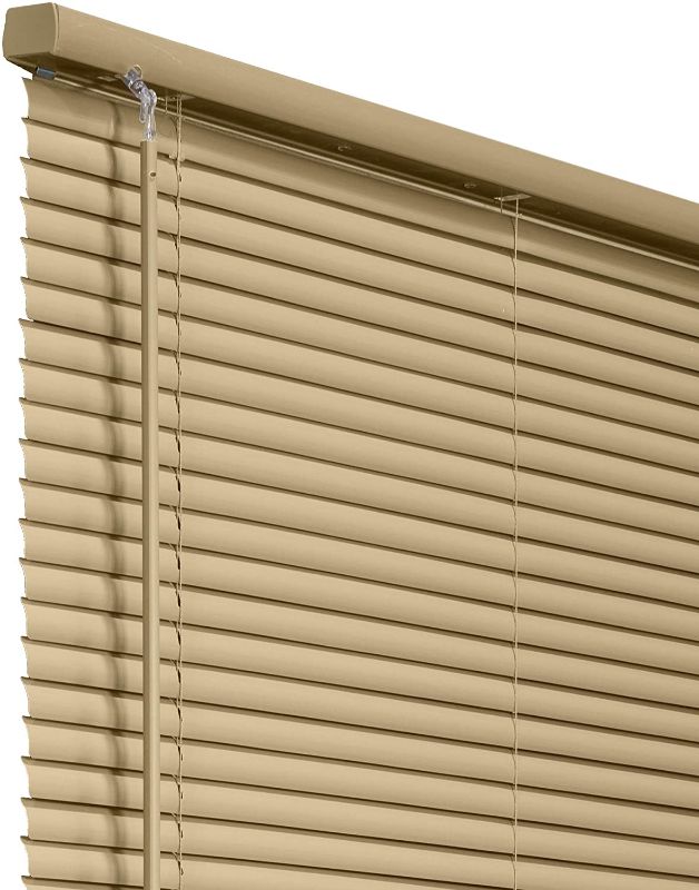 Photo 1 of CHICOLOGY Blinds for Windows , Mini Blinds , Window Blinds , Door Blinds , Blinds & Shades , Camper Blinds , Mini Blinds for Windows , Horizontal Window Blinds , Gloss Cappuccino, 36" W X 72" H
