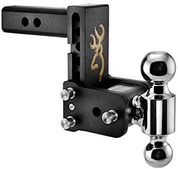 Photo 1 of B&W Trailer Hitches Tow & Stow with Browning Logo - Fits 2" Receiver, Dual Ball (2" x 2-5/16"), 5" Drop, 10,000 GTW - TS10037BB
