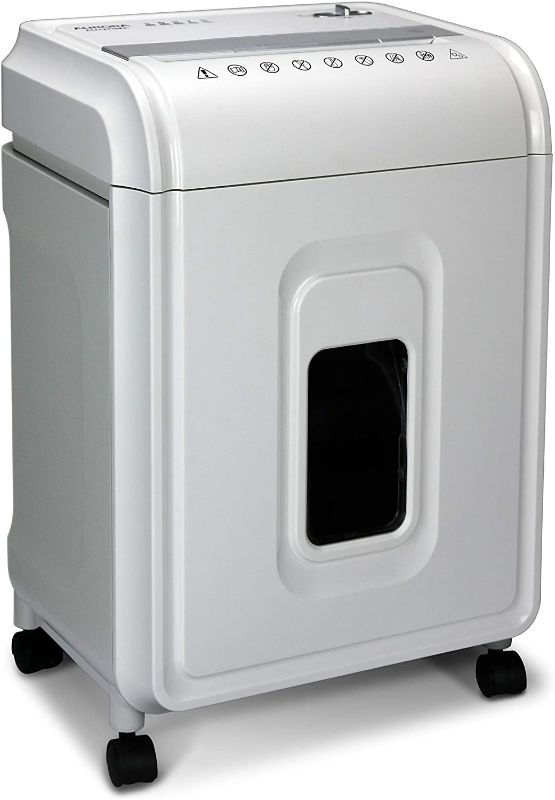 Photo 1 of Aurora AU1480MA Professional Grade 14-Sheet Micro-Cut Paper and CD/Credit Card Shredder/ 30 Minutes Continuous Run Time, White/Gray
