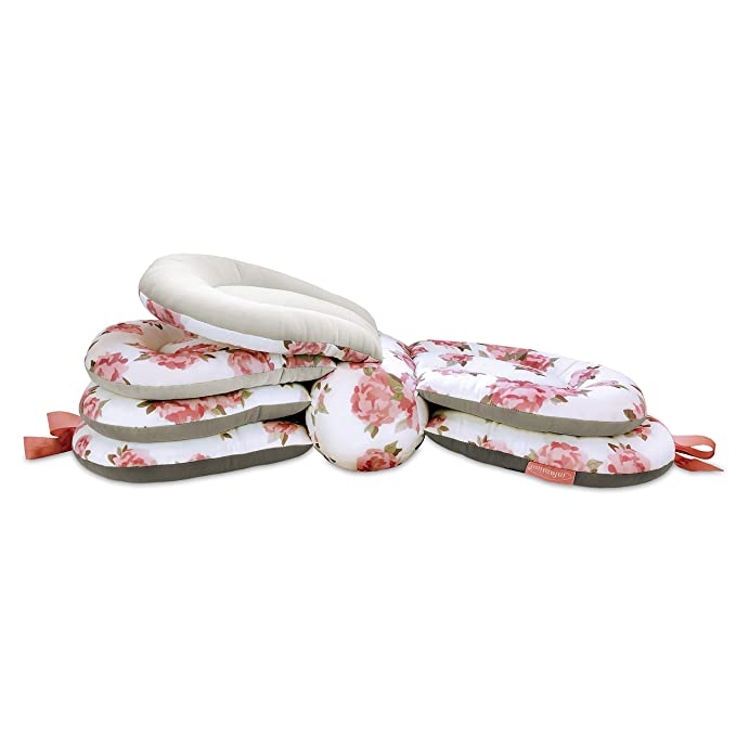 Photo 1 of Infantino Elevate Adjustable Nursing and Breastfeeding Pillow - with multiple angle-altering layers for proper positioning to aid in feeding even as your baby grows, floral
