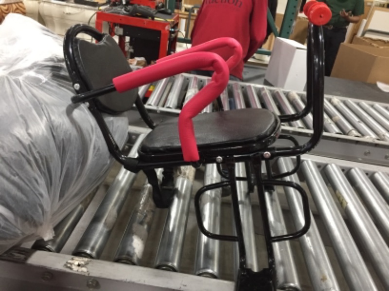Photo 1 of Bike Rear Seat Kid Bicycle Bike Rear Handrail Armrest Child Carrier Bike Back Seat Soft Cushion Rear Rack Seat Children Seat YSJ
