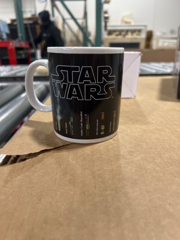 Photo 2 of Benair USA Star Wars Mug, Lightsabers Appear With Heat (12 oz) - Fragile
