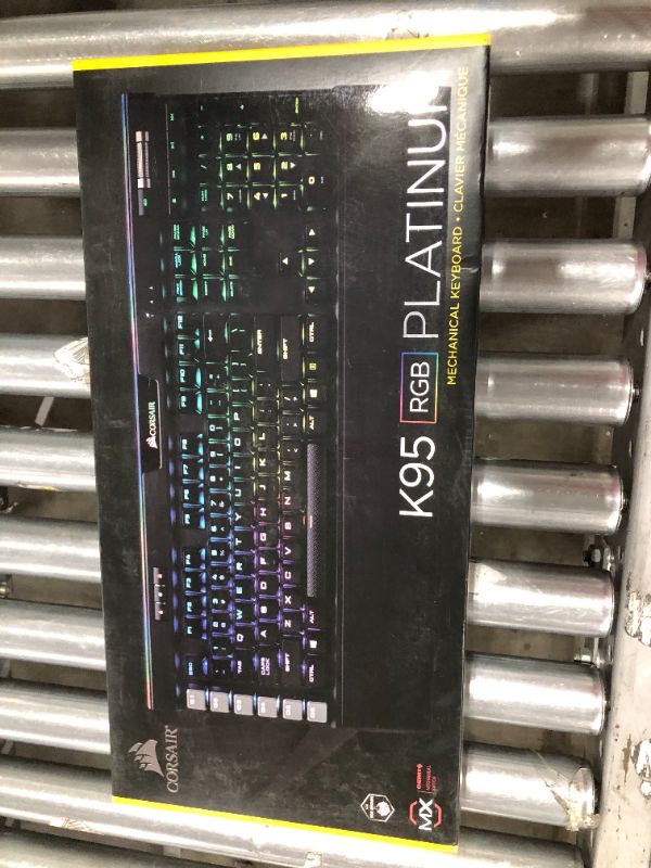 Photo 2 of Corsair K95 RGB Platinum Mechanical Gaming Keyboard - Cherry MX Brown