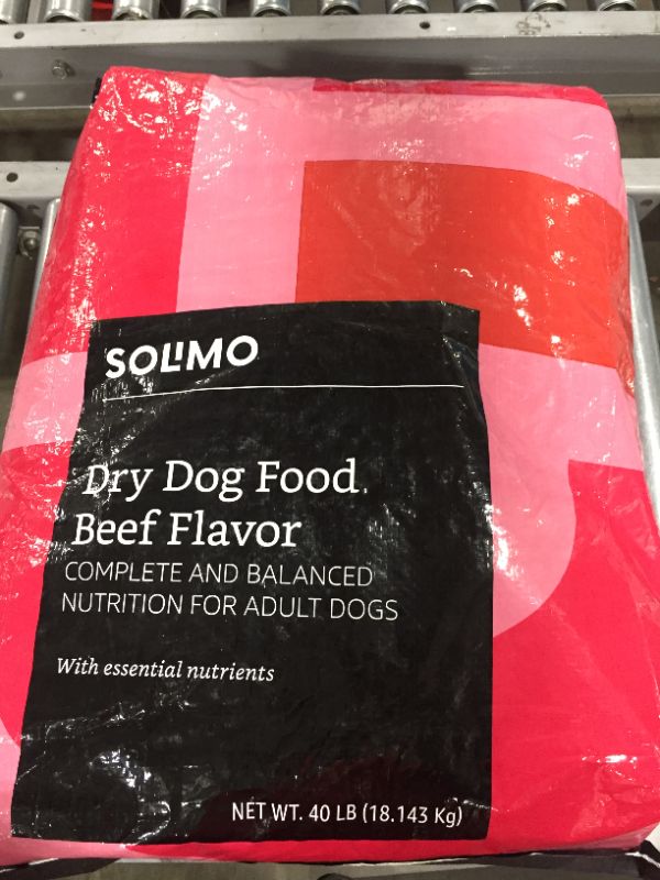 Photo 2 of AMAZON BRAND – SOLIMO BASIC DRY DOG FOOD, BEEF FLAVOR, 40 LB BAG
BB OCT 2021