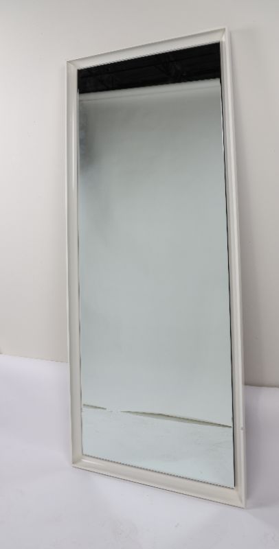Photo 1 of Wall Mounted Mirror Approx 74 X 30 Inches White Frame