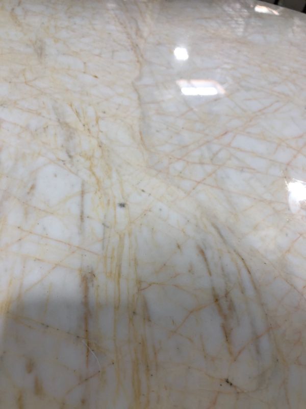 Photo 4 of \LIGHT MARBLE CENTER TABLE 29H X 36W 21DIA BASE INCHES