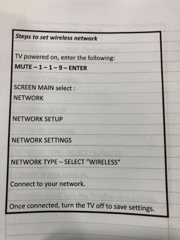 Photo 4 of SAMSUNG 55IN 2015 MODEL HG55ND890UF NEEDS TO BE REPROGRAMMED, TV STAND NOT INCLUDED, REMOTE NOT INCLUDED