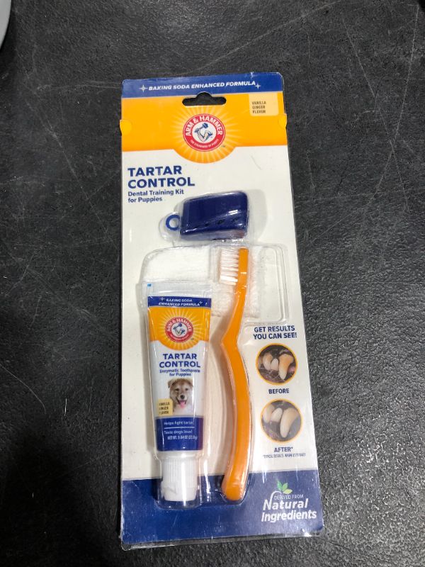 Photo 2 of Arm & Hammer Tartar Control Vanilla-Ginger Flavored Enzymatic Puppy Dental Training Kit