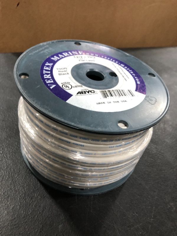 Photo 2 of vertex marine 100 ft white 12/2 awg