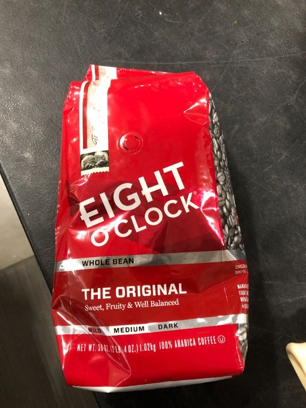 Photo 2 of Eight O'Clock Whole Bean Coffee Original 36 Oz 4pc