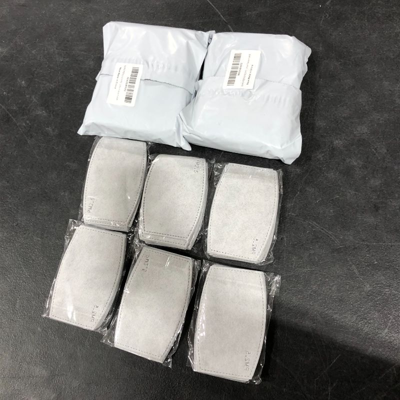 Photo 2 of 60PCS PM2.5 Activated Carbon Filter Replacement 5 Layers Anti Haze Filter Sheet for Facemask (Set of 3)