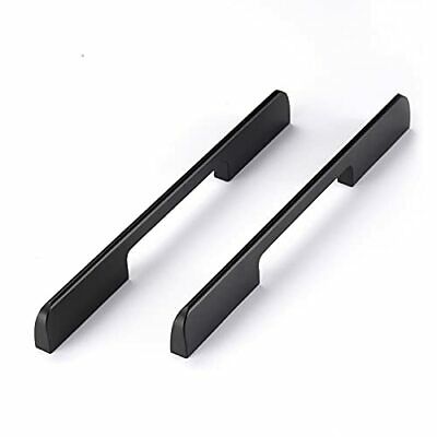 Photo 1 of 6 Pack Cabinet Pulls Matte Black Aluminum Alloy Kitchen Drawer Pulls