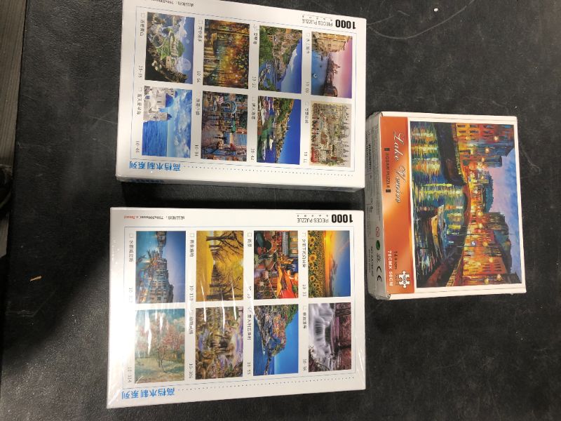 Photo 1 of 3 Puzzle Lot 1000pcs