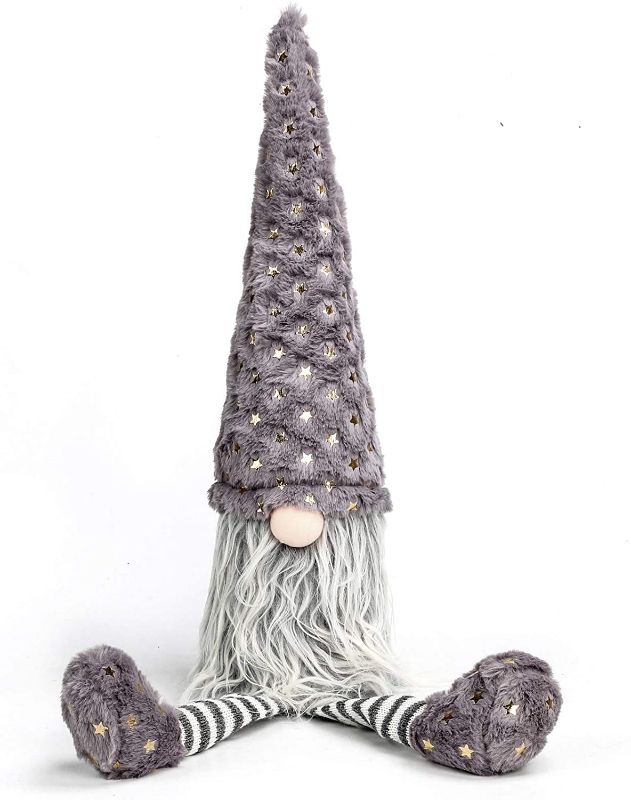 Photo 1 of Christmas Gnomes Plush Gnome Decor – Gnomes Plush for Christmas Decorations,Christmas Gnomes Plush Holiday Decorations,Swedish Christmas Gnome tomte Nisse 27 inch Grey Long Leg