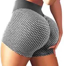 Photo 1 of Women's High Waisted Yoga Shorts Sports Gym Ruched Butt Lifting Workout Running Hot Leggings Sm