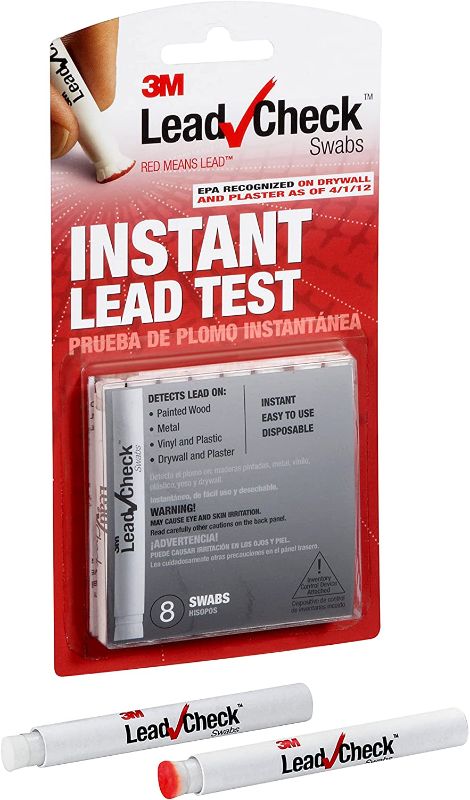 Photo 1 of 3M LeadCheck Swabs, Instant Lead Test, 8-Pack