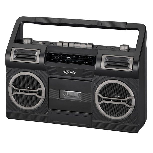 Photo 1 of Jensen Cassette Tape Boombox, Black, MCR-500