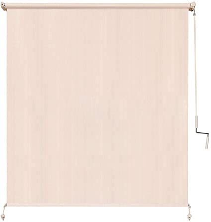 Photo 1 of Coolaroo 474829 Outdoor Roller Shade, (6' W X 8' L), Pebble
