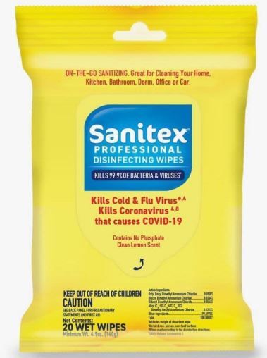 Photo 1 of 4 PACK OF Sanitex® Disinfecting Wipes
