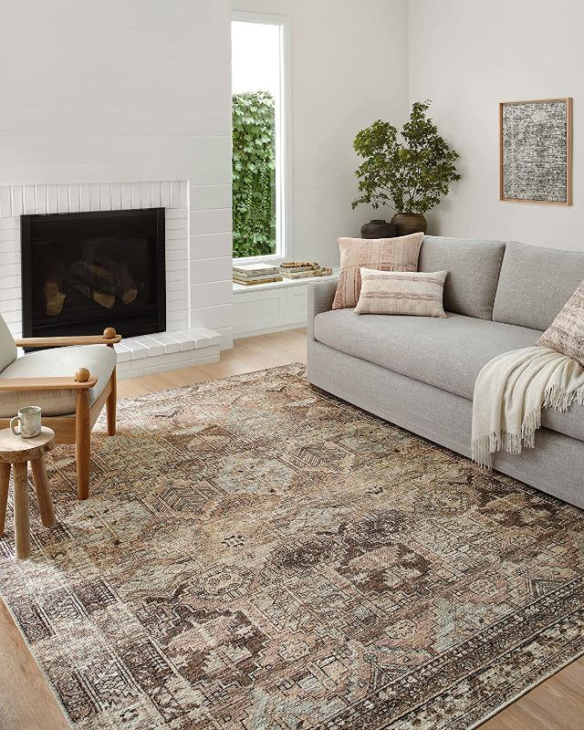 Photo 1 of Amber Lewis x Loloi Billie Collection BIL-03 Clay / Sage 7'6" x 9'6" Area Rug
