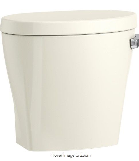 Photo 1 of Betello 1.28 GPF Single Flush Toilet Tank Only in Biscuit
by
KOHLER