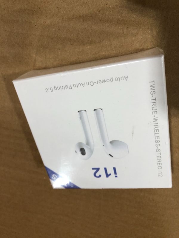 Photo 2 of 
i12 Bluetooth Wireless Earbud Headphones with Charging Box for Android & iPhone