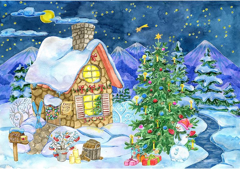 Photo 1 of 1000 Pieces Jigsaw Puzzles for Adults Christmas Jigsaw Puzzles Difficult Challenging Jigsaw Puzzles DIY Toys Birthday Graduation for Home Decor 19.69 x 29.53 Inches
