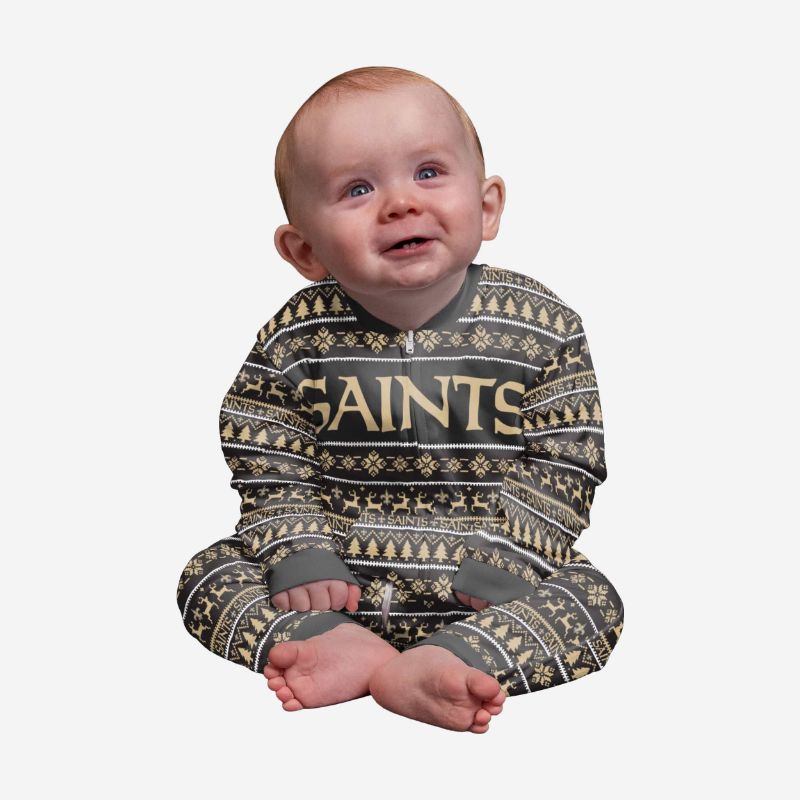 Photo 1 of New Orleans Saints Infant Family Holiday Pajamas - 24 Mo
