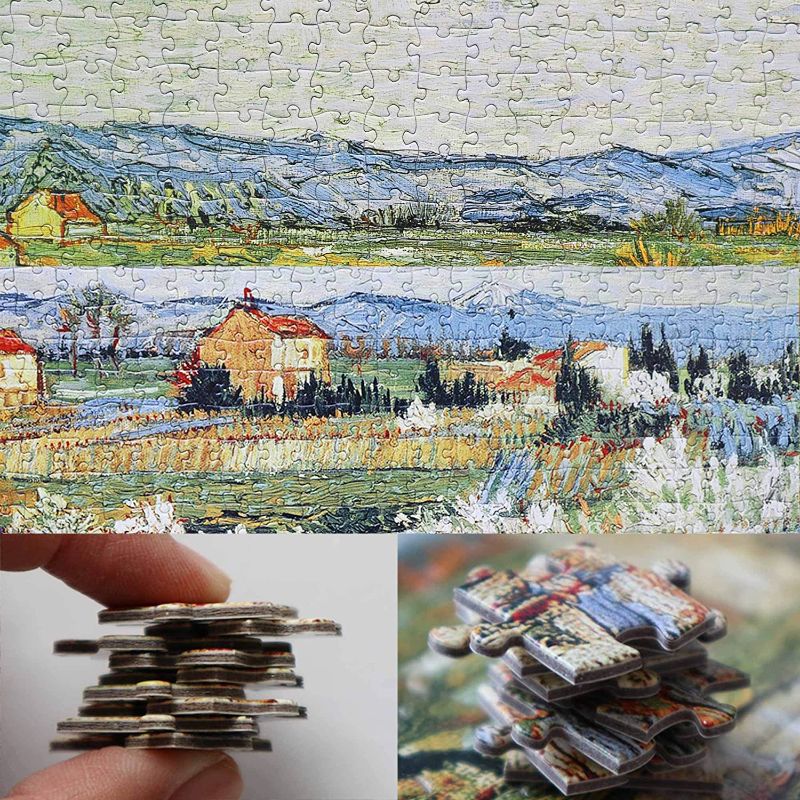 Photo 1 of Jigsaw Puzzles for Adults 1000 Pieces Jigsaw Puzzles Difficult Challenging Puzzles DIY Toys Puzzles Birthday Graduation for Home Decor Country Field Puzzle 38.58 x 13.38 Inch
