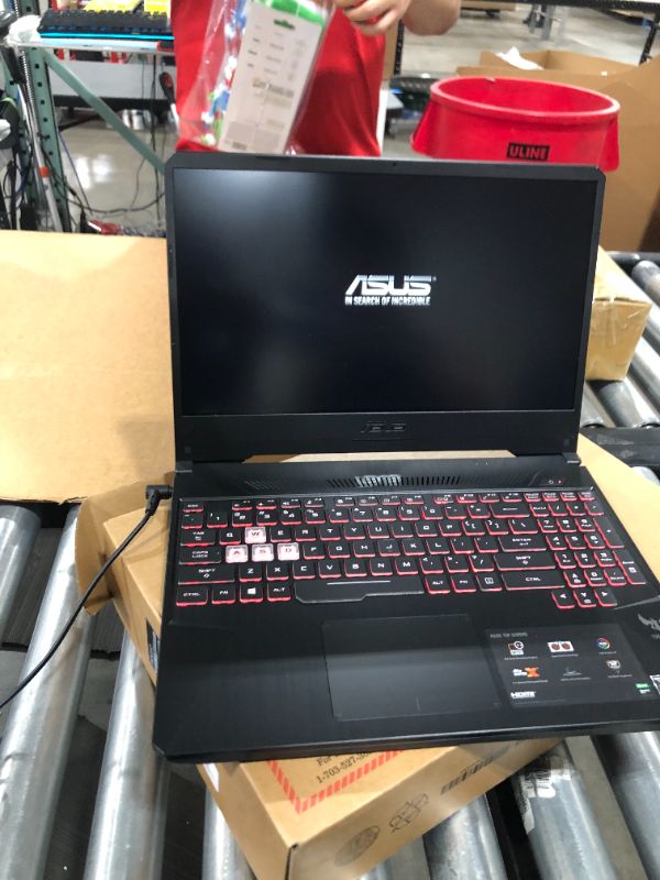 Photo 3 of ASUS FX505DT-WB52 TUF Gaming 15.6" FHD Laptop Ryzen 5 3550H 2.1GHz NVIDIA GeForce GTX 1650 4GB 8GB RAM 256GB SSD Stealth Black Windows 10 Home
