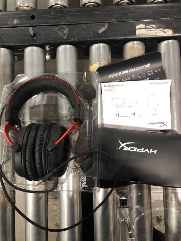 Photo 1 of HyperX Cloud II - Gaming Headset, 7.1 Surround Sound, Memory Foam Ear Pads, Durable Aluminum Frame, Detachable Microphone, Works with PC, PS5, PS4, Xbox Series X|S, Xbox One – Red
