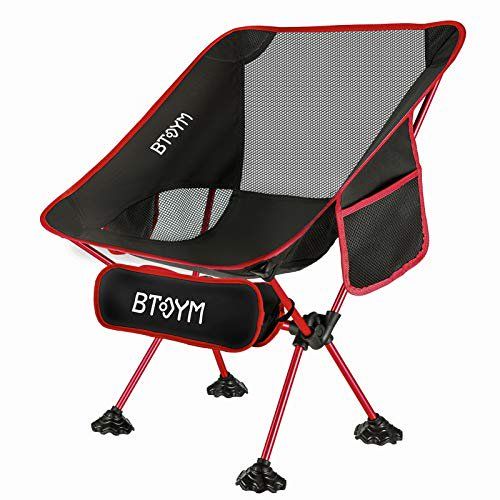 Photo 1 of BTOYM Folding Camping Chair Ultralight Backpacking Chair with Anti-Sinking Wide Feet Portable Heavy Duty Outdoor Camp Chairs for Adult Travel Hiking
