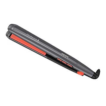 Photo 1 of Remington S5500TA 1" Anti-Static Flat Iron with Floating Ceramic Plates and Digital Controls, Hair Straightener, Grey/Coral
