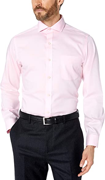 Photo 1 of Buttoned Down Men's Tailored Fit Cutaway-Collar Solid Pinpoint Dress Shirt, Supima Cotton Non-Iron
19.5" Neck 34" Sleeve
