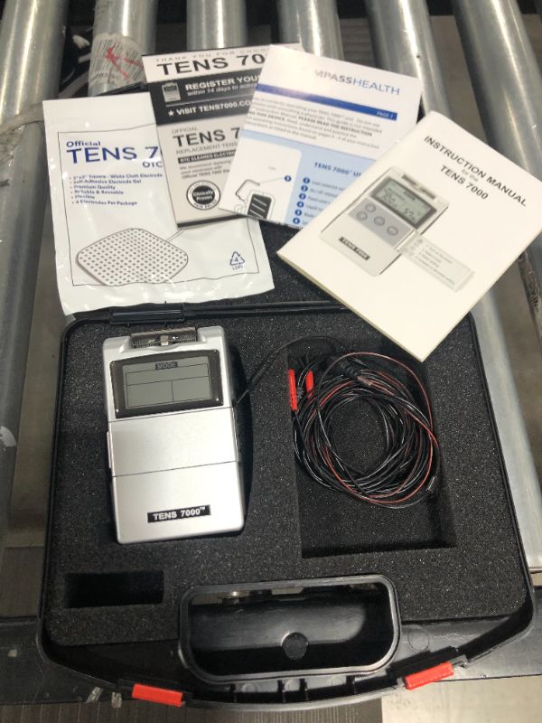 Photo 2 of TENS 7000 Digital TENS Unit with Accessories - TENS Unit Muscle Stimulator for Back Pain, General Pain Relief, Neck Pain, Muscle Pain