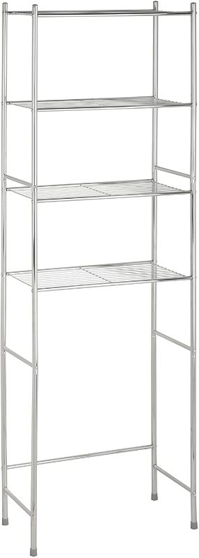 Photo 1 of 4-Tier Space Saver Shelf, Chrome, 24.02' L x 11.02' W x 67.72' H 