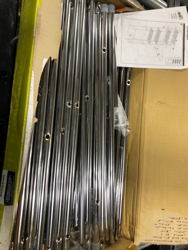 Photo 1 of 4-Tier Space Saver Shelf, Chrome, 24.02' L x 11.02' W x 67.72' H 