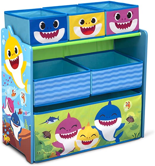 Photo 1 of Baby Shark 6 Bin Design and Store Toy Organizer by Delta Children
