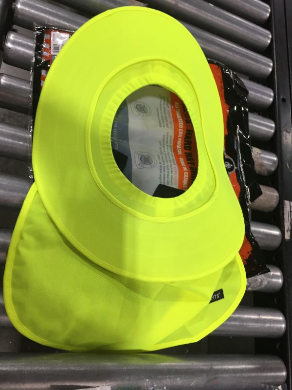 Photo 1 of Chill-Its 6660 Lime Hard Hat Brim with Neck Shade
