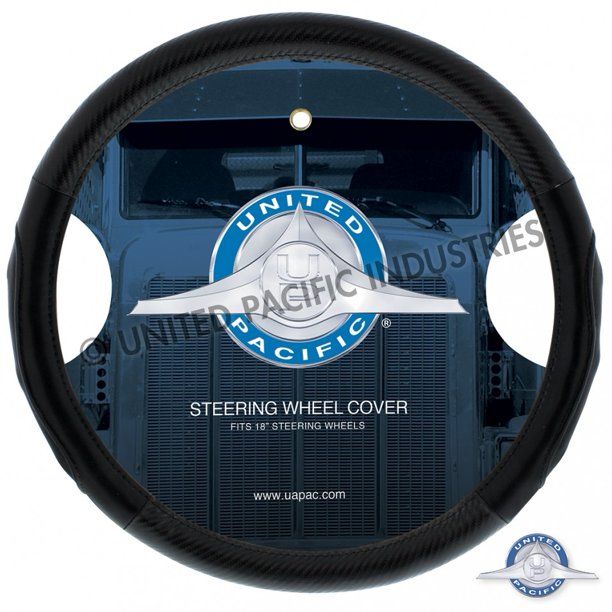 Photo 1 of 18” Carbon Fiber Style Steering Wheel Cover - Black
