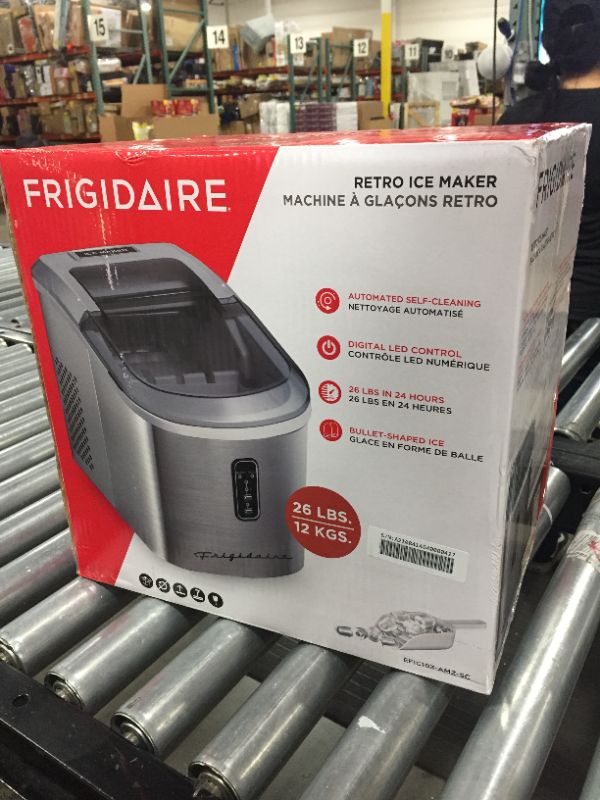 Photo 5 of Frigidaire Ice Maker Machine Heavy Duty, (EFIC103)Large Stainless Steel
